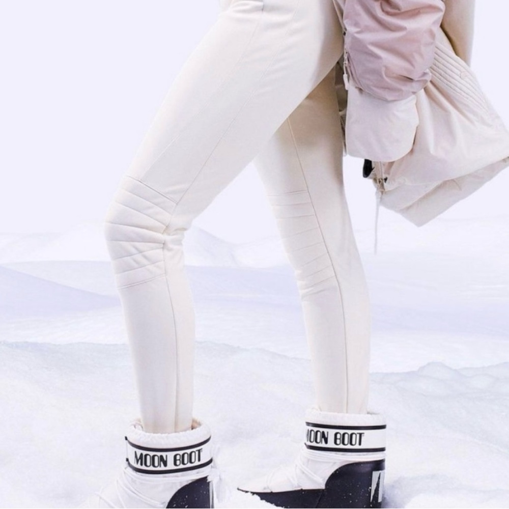 ASOS 4505 Ski Skinny Trouser with Biker Detail Ski Snow Pants Cream NWT